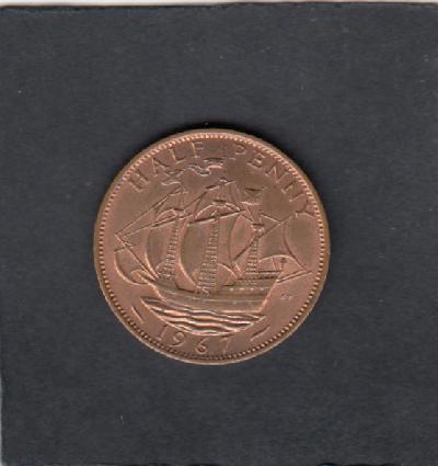 Beschrijving: 1/2 Penny SHIP